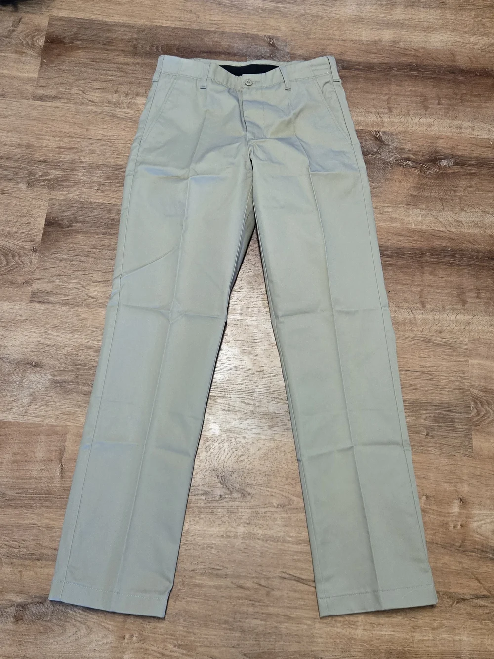 NWOT Lands' End Straight-Leg Chinos Light Khaki 30 X 32 Oeko-tex Traditional Fit